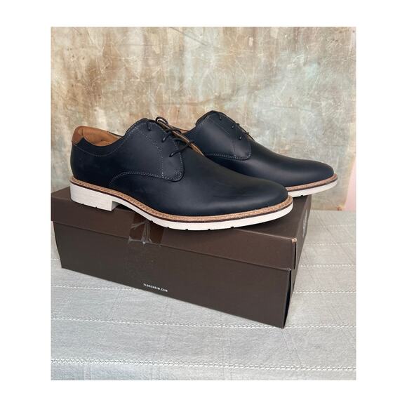Florsheim Highpoint 11784 Men\'s Black Leather Plain Toe Oxford Casual Sz 10.5 M main image 12